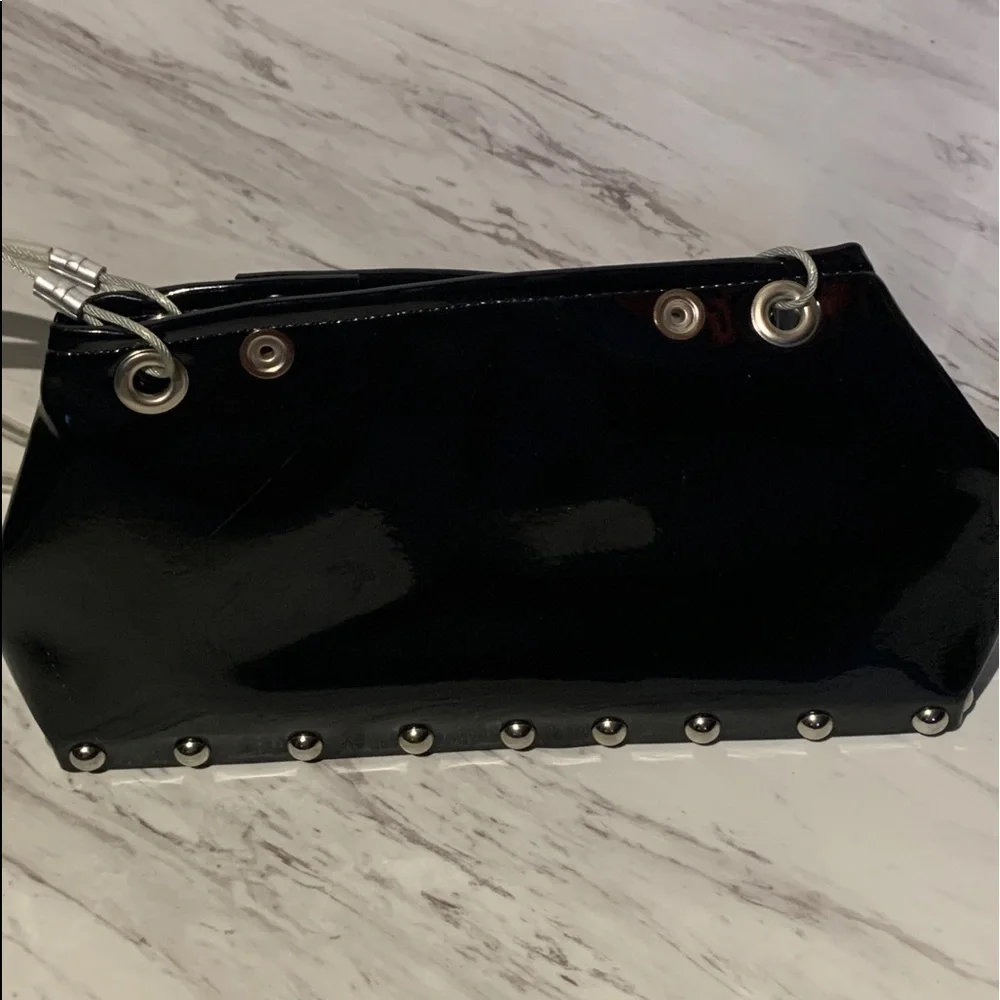 Hardware by Renee black patent shoulder bag - Picture 5 of 5
